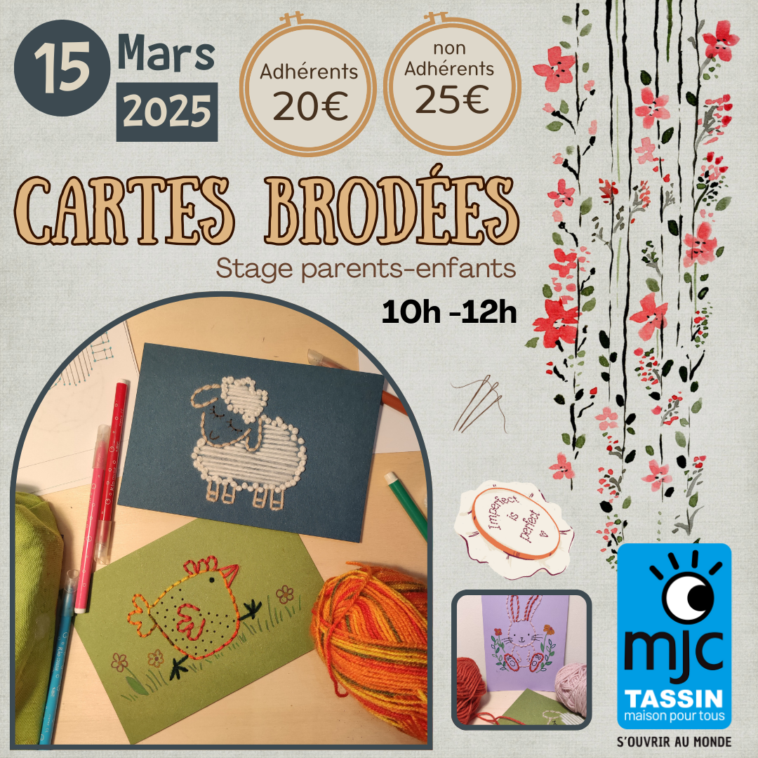 Atelier broderie adulte-enfant