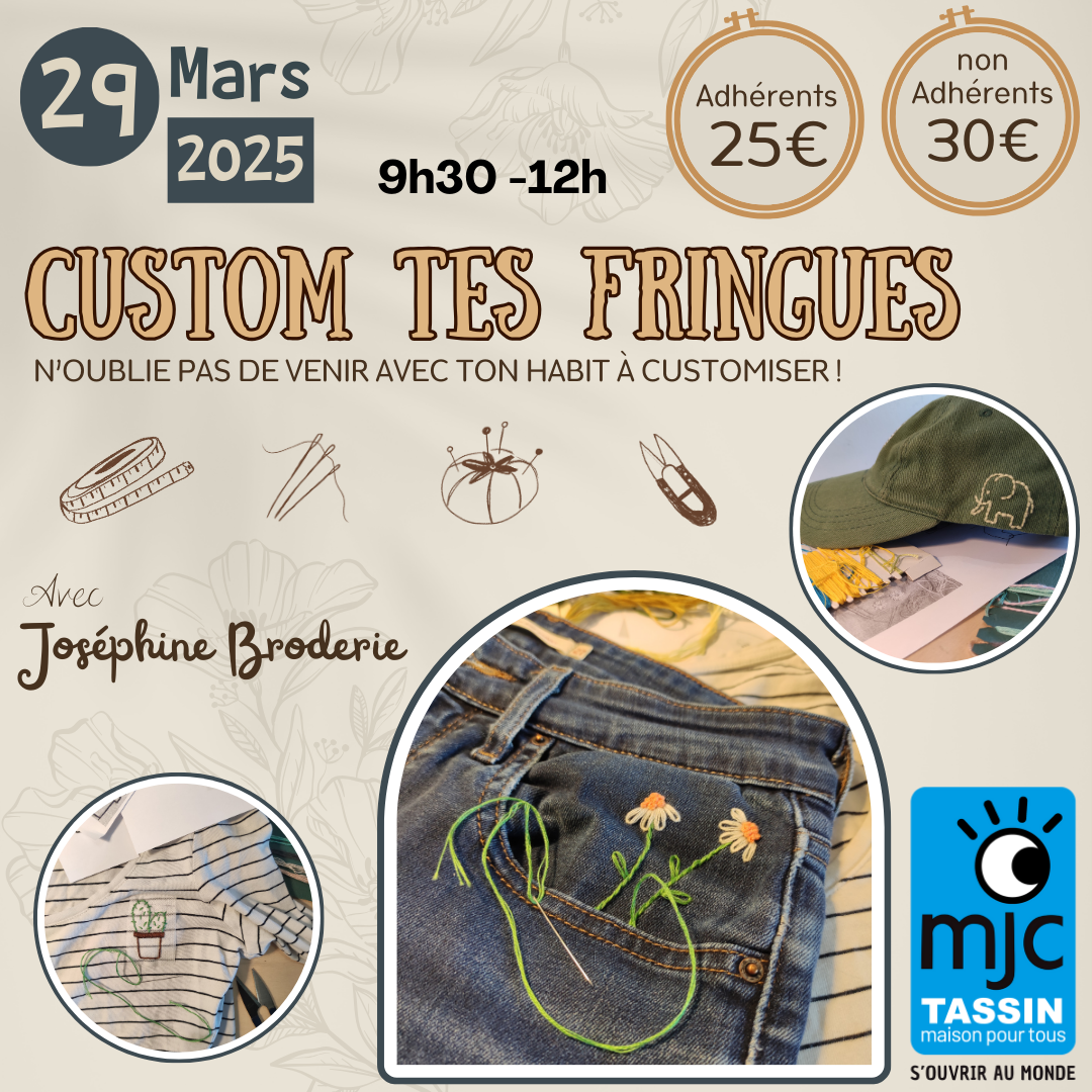 Atelier broderie ados-adultes