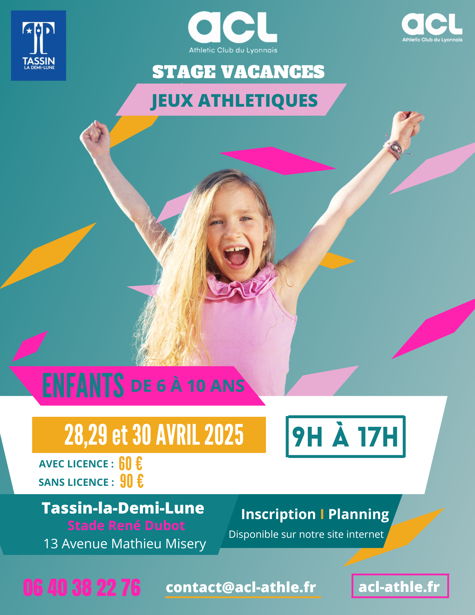 Stage d'athlétisme ouvert aux enfants de 6 à 10 ans