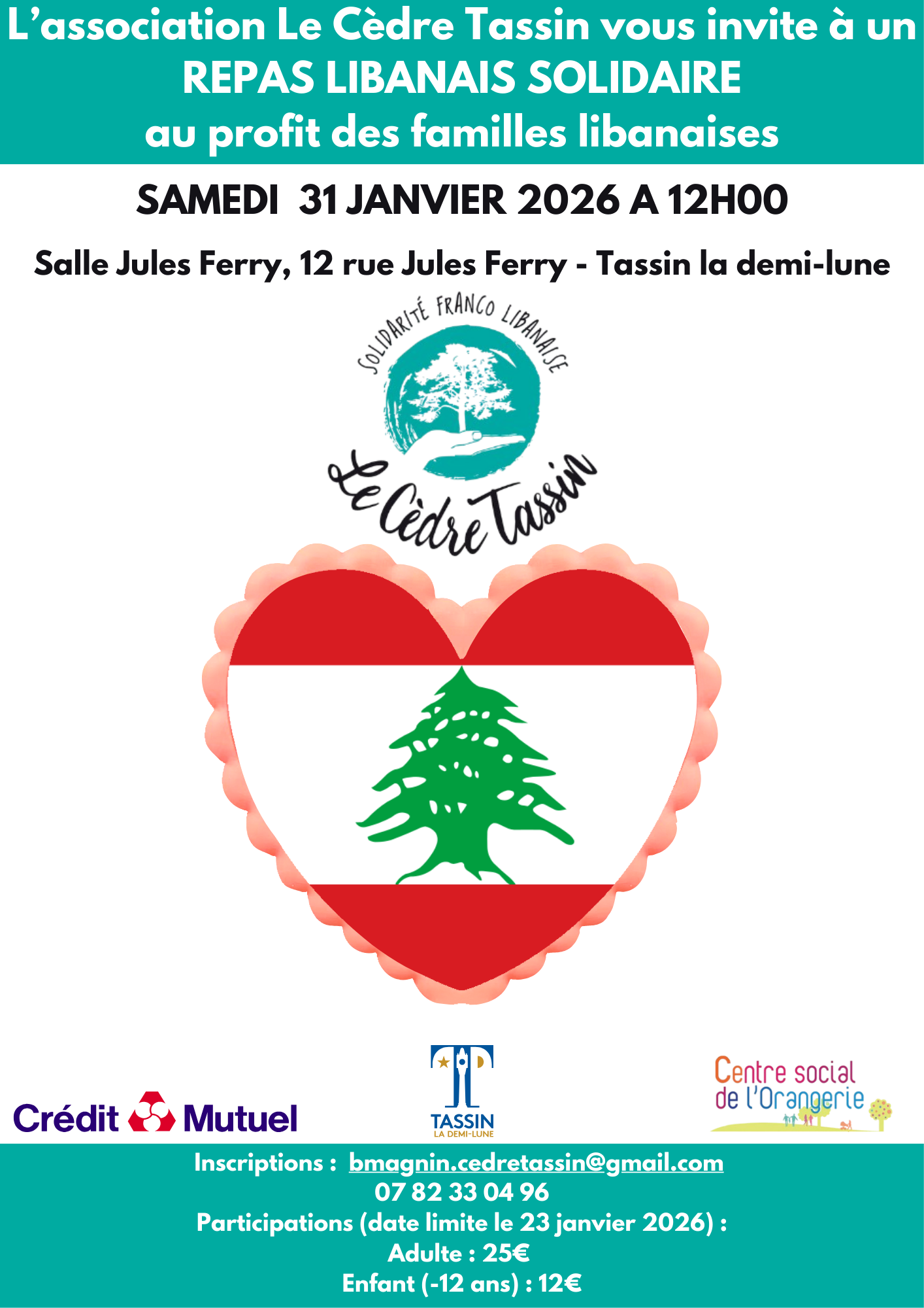 Repas libanais solidaire