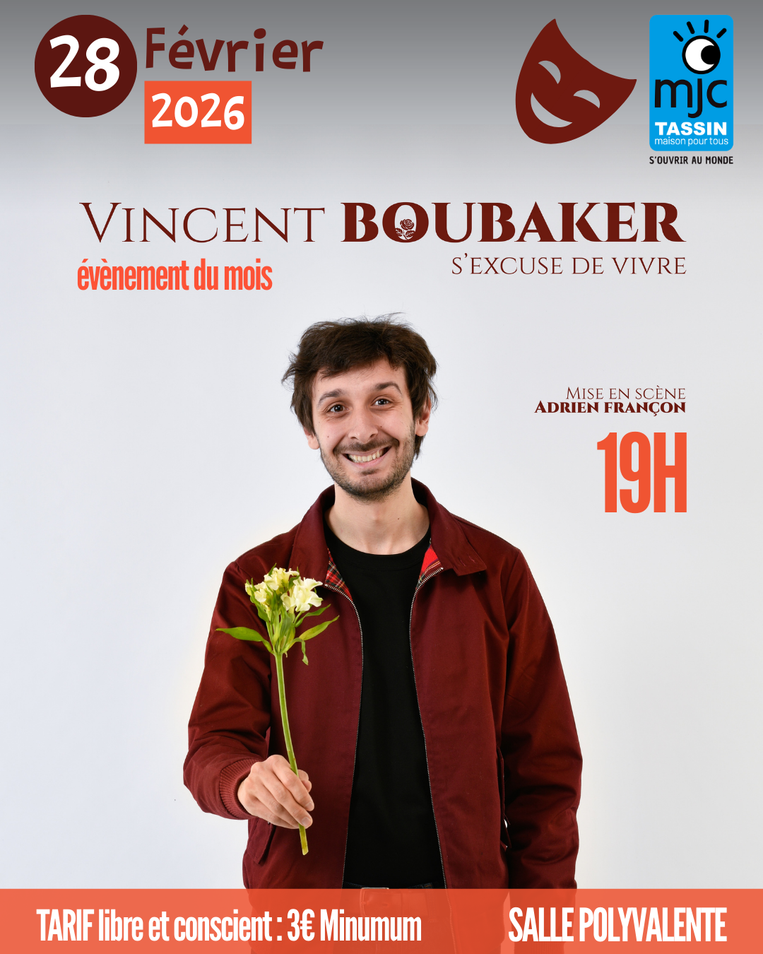 Vincent Boubaker s'excuse de vivre