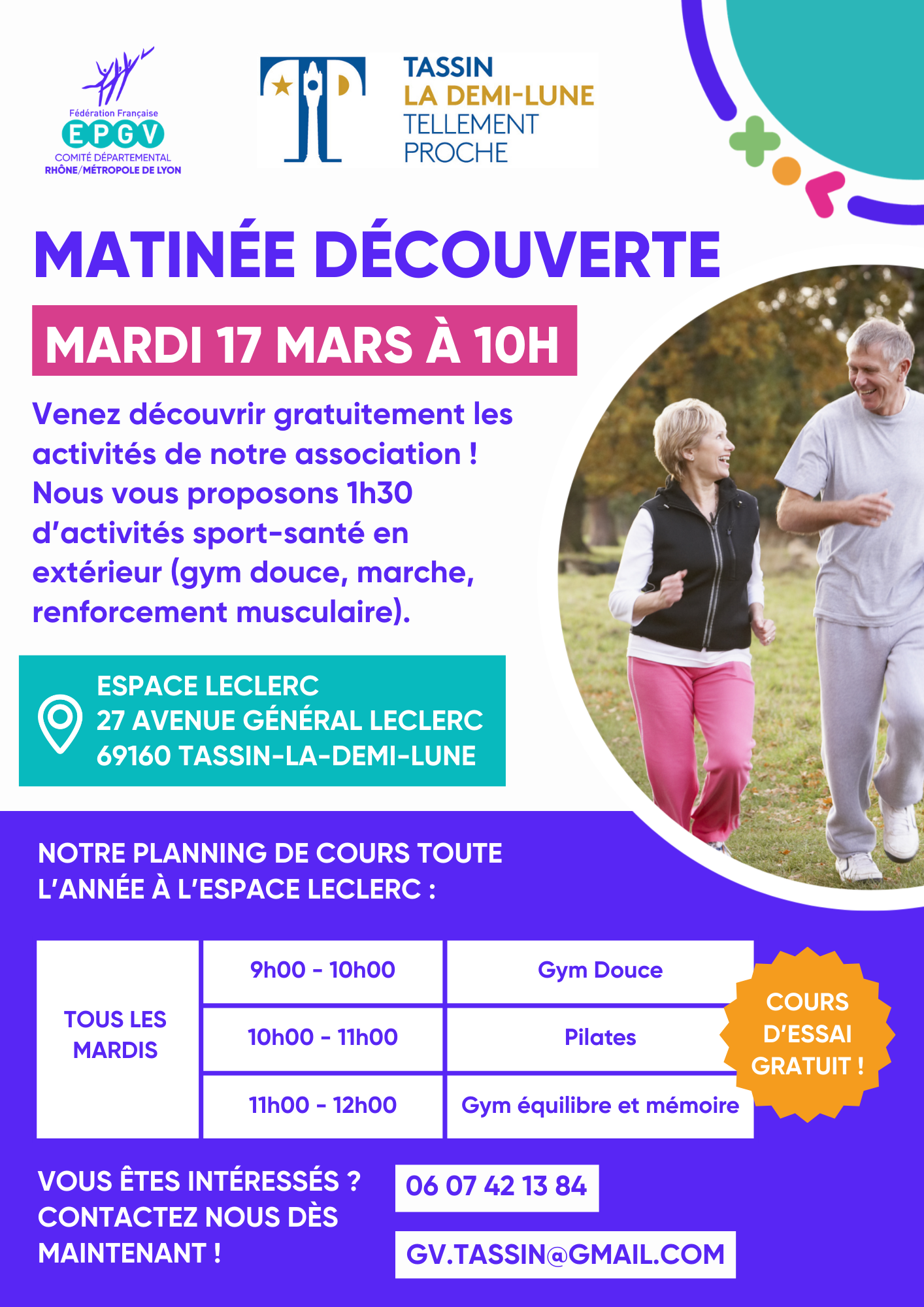 Matinée découverte cours Sport-Santé - EPGV