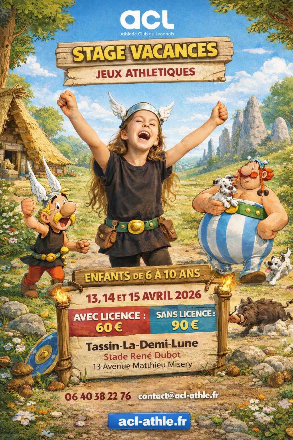 Stage athlé printemps ouvert aux enfants de 6 à 10 ans