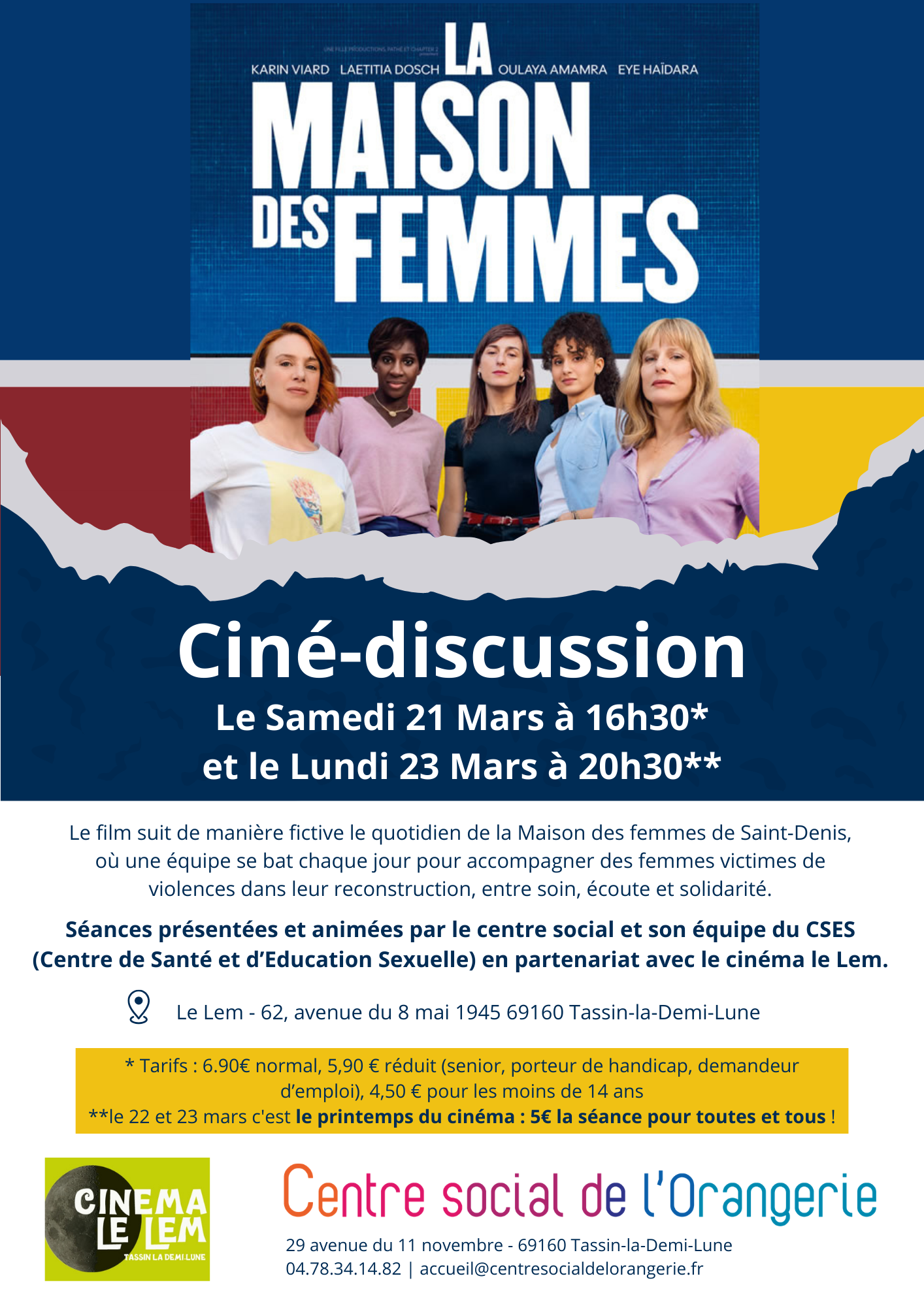 Ciné discussion - La Maison des Femmes