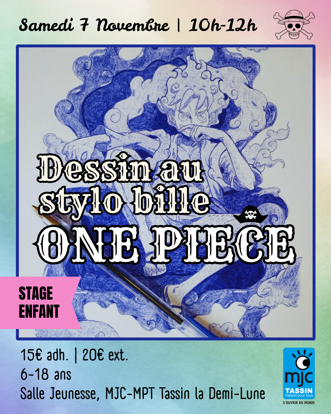DESSIN STYLO BILLE ONE PIECE